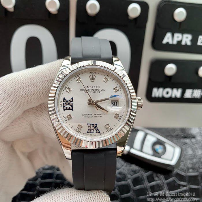 ROLEX勞力士 日誌型 904蠔式鋼 18k微納米電鍍金 五珠帶 三度防水性能 全自動進口機械男表  wssb4985